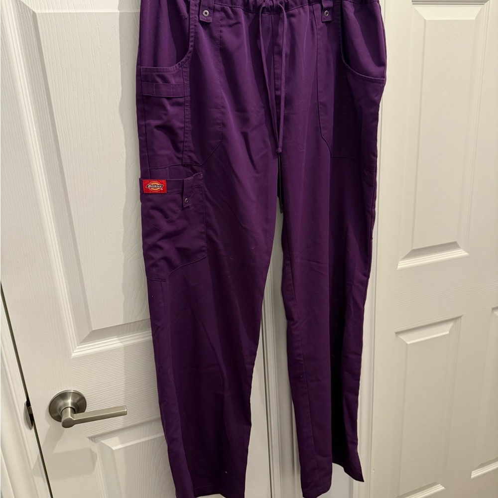 Eggplant Dickies Medium Wrinkle resistant Women’s Scrub Pants